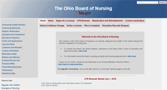 Desktop Screenshot of nursing.ohio.gov