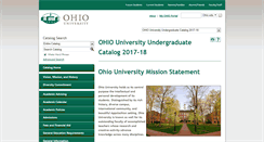 Desktop Screenshot of catalogs.ohio.edu