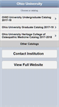 Mobile Screenshot of catalogs.ohio.edu