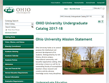 Tablet Screenshot of catalogs.ohio.edu