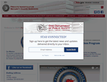 Tablet Screenshot of pisgs.ohio.gov