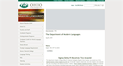 Desktop Screenshot of modlang.ohio.edu