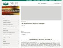 Tablet Screenshot of modlang.ohio.edu