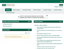 Tablet Screenshot of my.ohio.edu