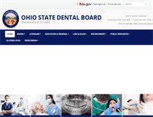 Tablet Screenshot of dental.ohio.gov