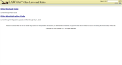 Desktop Screenshot of codes.ohio.gov