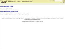 Tablet Screenshot of codes.ohio.gov