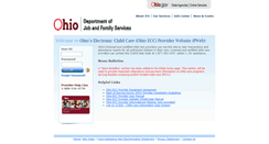 Desktop Screenshot of eccproviderweb.ohio.gov