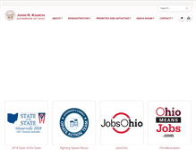 Tablet Screenshot of governor.ohio.gov